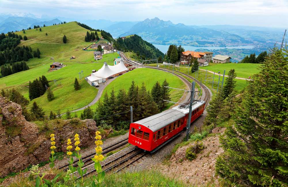 Train-to-Mt-Pilatus-in-Lucerne-Switzerland